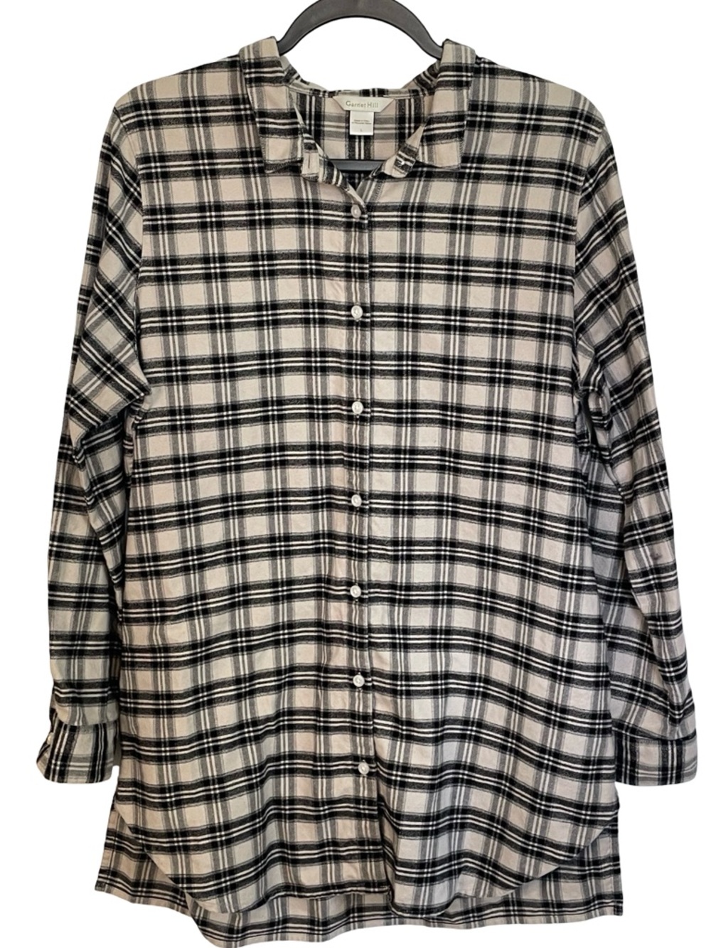 Garnet Hill Essential Long Cotton Tunic